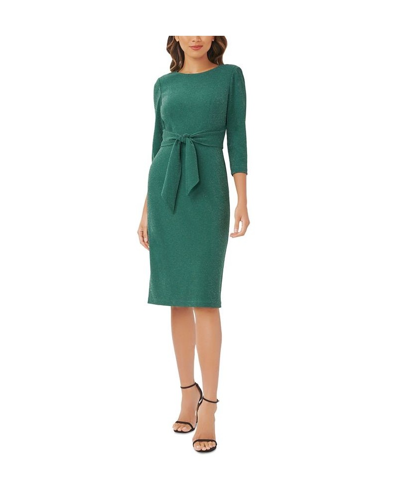 Tie-Front Sheath Dress Green $36.34 Dresses
