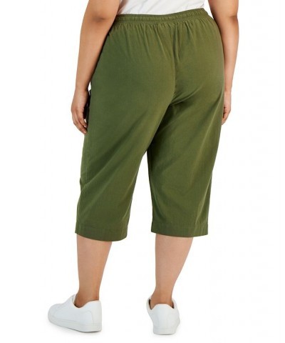 Plus Size Quinn Capri Pants Intrepid Blue $17.42 Pants