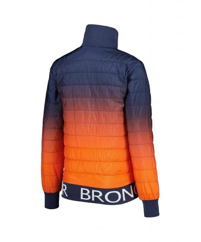 Women's Navy Orange Denver Broncos Color Block Full-Zip Puffer Jacket Navy, Orange $91.20 Jackets