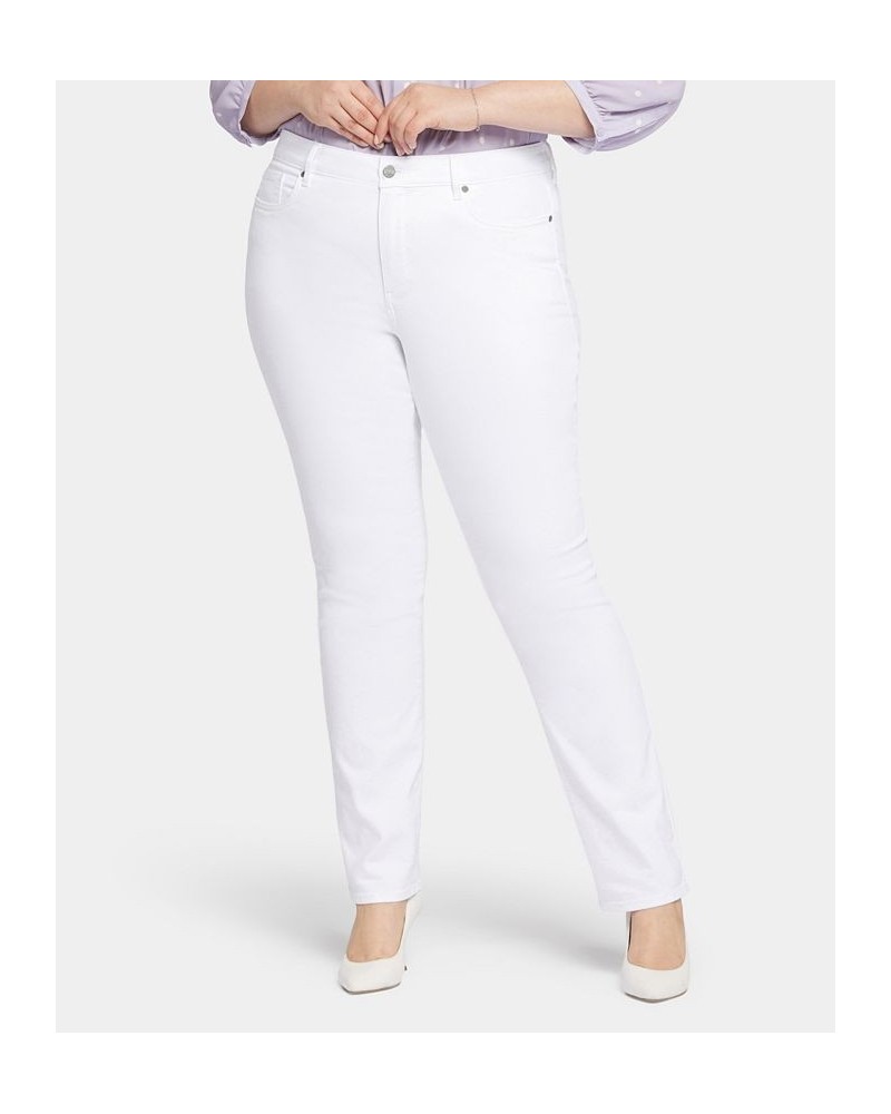 Plus Size Marilyn Straight Jeans Optic White $46.30 Jeans