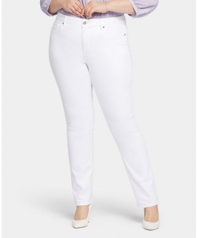 Plus Size Marilyn Straight Jeans Optic White $46.30 Jeans