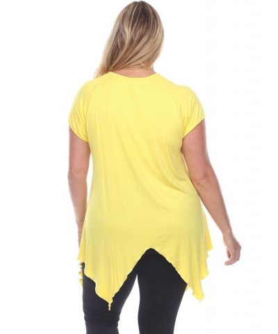 Plus Size Fenella Tunic Top Yellow $29.14 Tops