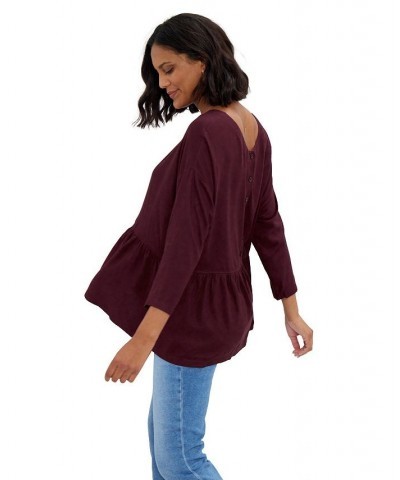 Women's Maternity During + After Reversible Top Fig $40.00 Tops