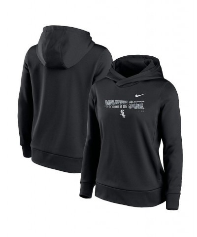 Women's Black Chicago White Sox Club Angle Performance Pullover Hoodie Black $36.90 Sweatshirts