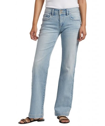 Women's Suki Mid Rise Trouser Leg Jeans Indigo $31.20 Jeans