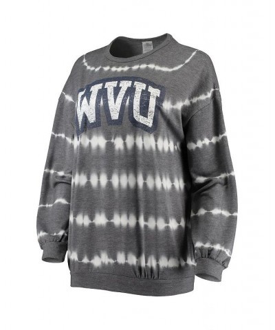Women's West Virginia Mountaineers All About Stripes Tri-Blend Long Sleeve T-shirt and Shorts Set Gray $31.85 Pajama