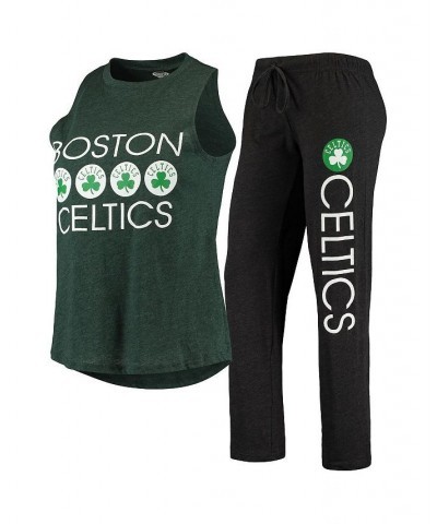 Women's Black Kelly Green Boston Celtics Tank Top and Pants Sleep Set Black, Kelly Green $30.55 Pajama