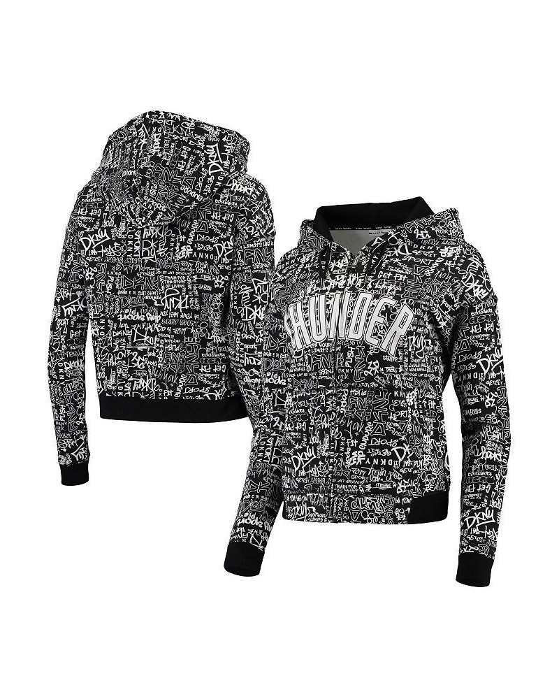 Women's Black Oklahoma City Thunder Urban Full-Zip Hoodie Black $40.85 Sweatshirts