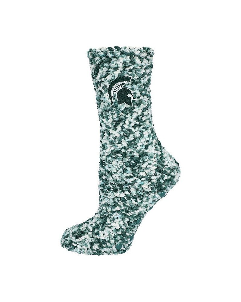 Women's Michigan State Spartans Marled Fuzzy Socks Green $12.74 Socks
