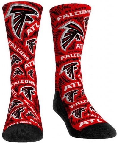 Women's Atlanta Falcons Logo Sketch Multi Crew Socks Multi $15.29 Socks
