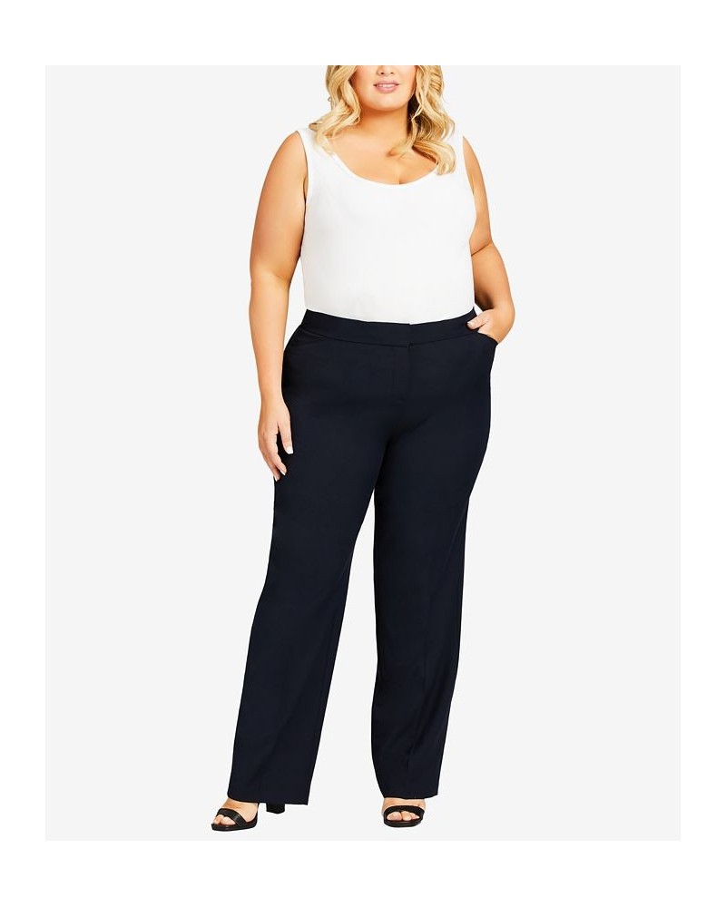 Plus Size Cool Hand Tall Trousers Classic Navy $30.36 Pants