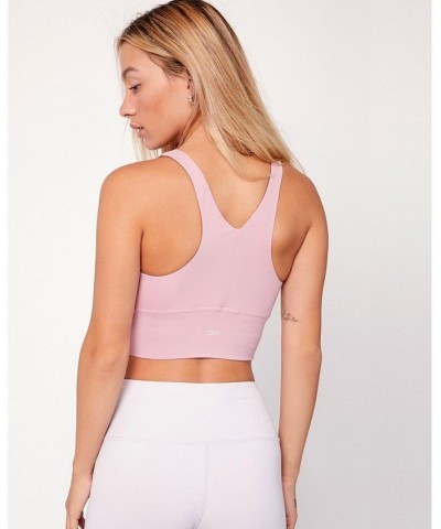 Irene Cloudlux Shirring Crop Bra for Women Pink $34.68 Bras