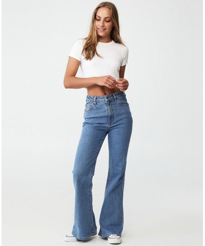 Women's Original Flare Jeans Offshore Blue $30.80 Jeans