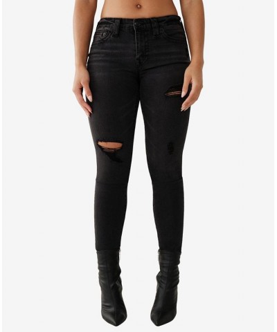 Women's Halle Mid Rise Skinny Jeans 5AM Light Destroyed $58.23 Jeans