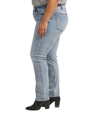 Plus Size Most Wanted Mid Rise Straight Leg Jeans Indigo $24.99 Jeans