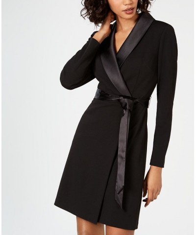 Tuxedo Sheath Dress Black $44.70 Dresses