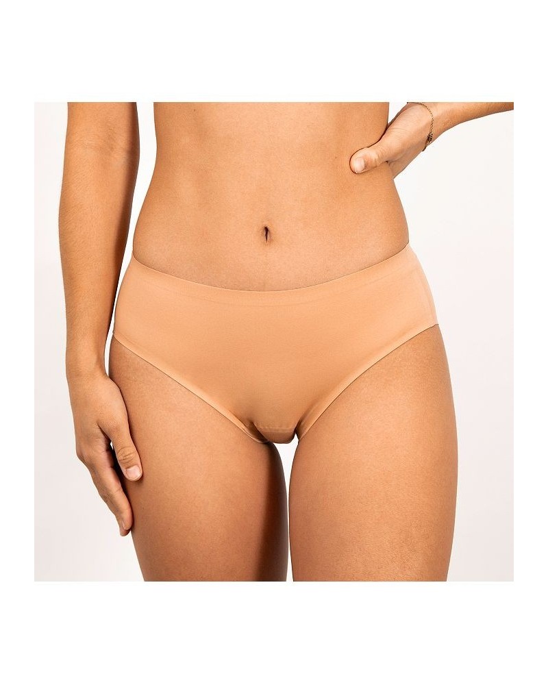 Leak proof Seamless High Waist Period Underwear Tan/Beige $20.58 Panty