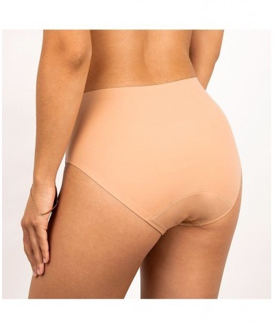 Leak proof Seamless High Waist Period Underwear Tan/Beige $20.58 Panty