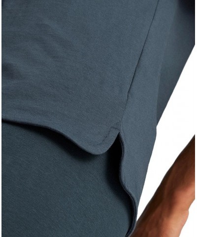 Women's Her Cotton Crewneck Logo Short-Sleeve T-Shirt Dark Night $22.40 Tops