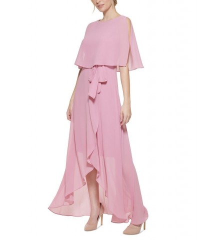 Women's Chiffon-Overlay Maxi Dress Mauve $37.94 Dresses