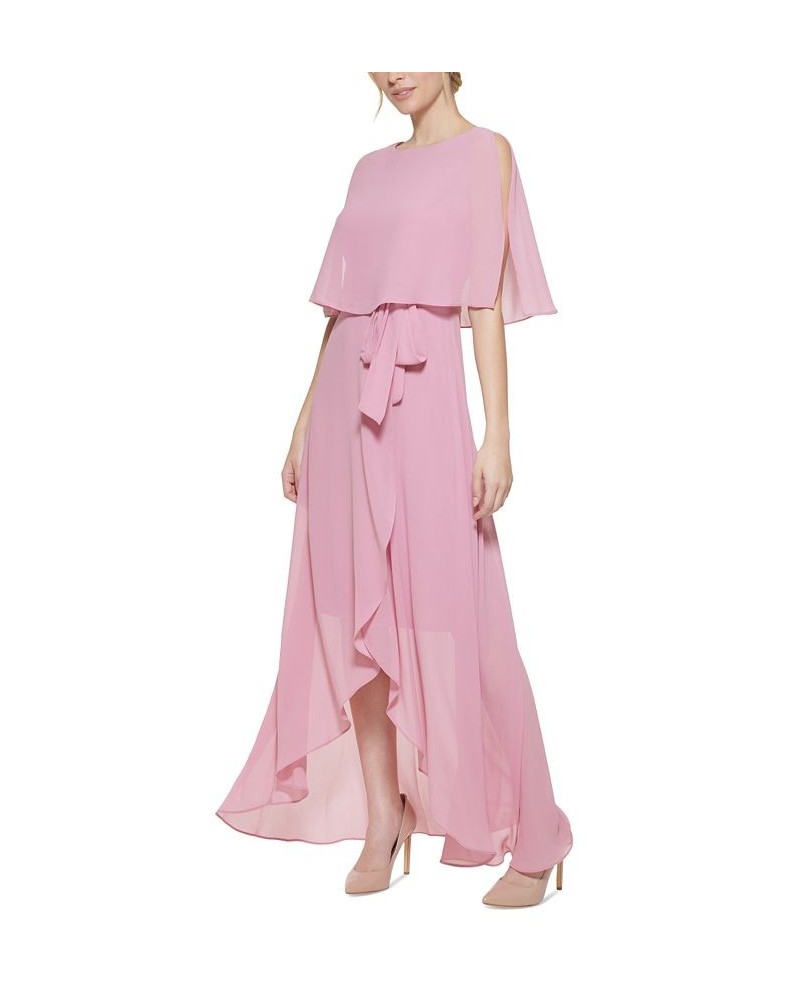 Women's Chiffon-Overlay Maxi Dress Mauve $37.94 Dresses