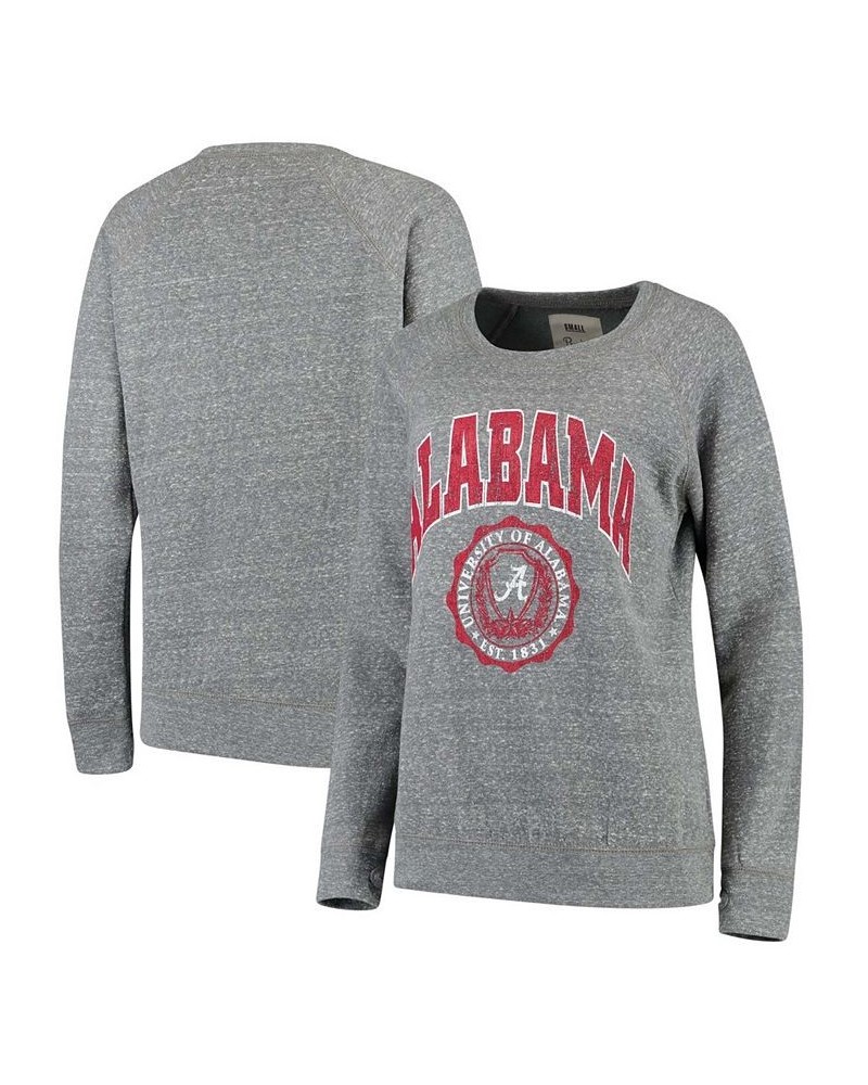 Women's Heathered Gray Alabama Crimson Tide Edith Vintage-Like Knobi Pullover Sweatshirt Heathered Gray $39.74 Sweatshirts