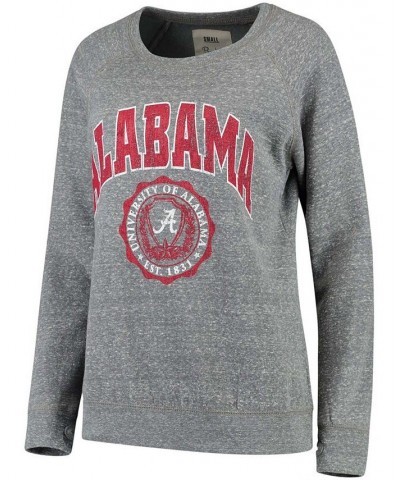 Women's Heathered Gray Alabama Crimson Tide Edith Vintage-Like Knobi Pullover Sweatshirt Heathered Gray $39.74 Sweatshirts