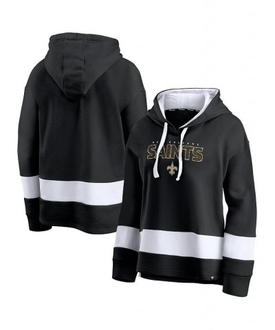 Women's Branded Black and White New Orleans Saints Colors of Pride Colorblock Pullover Hoodie Black, White $25.62 Sweatshirts