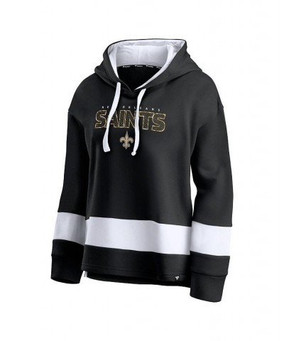 Women's Branded Black and White New Orleans Saints Colors of Pride Colorblock Pullover Hoodie Black, White $25.62 Sweatshirts