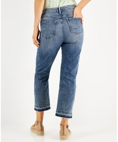 Women's Cropped High-Rise Jeans Dark Indigo $18.49 Jeans