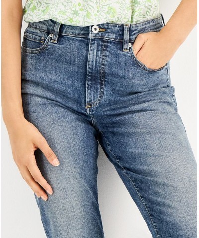 Women's Cropped High-Rise Jeans Dark Indigo $18.49 Jeans