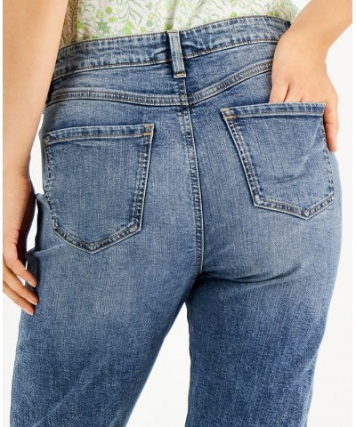 Women's Cropped High-Rise Jeans Dark Indigo $18.49 Jeans