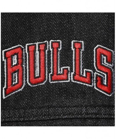 Women's Black Chicago Bulls Patch Denim Button-Up Jacket Black $49.95 Jackets