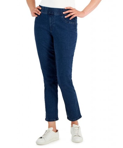 Petite Pull-On Denim Pants Overcast $15.11 Jeans