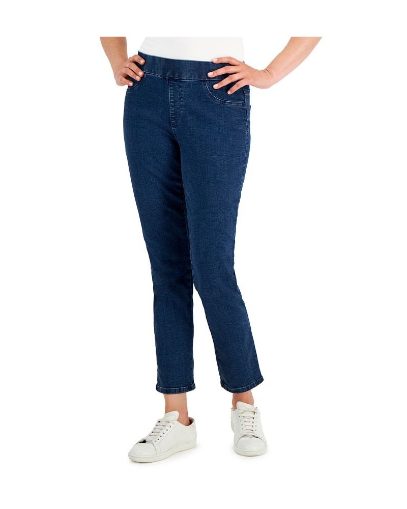 Petite Pull-On Denim Pants Overcast $15.11 Jeans