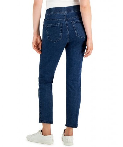 Petite Pull-On Denim Pants Overcast $15.11 Jeans