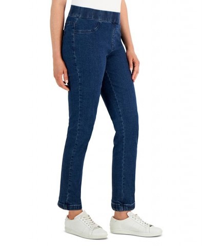 Petite Pull-On Denim Pants Overcast $15.11 Jeans