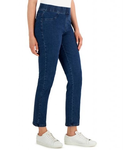 Petite Pull-On Denim Pants Overcast $15.11 Jeans