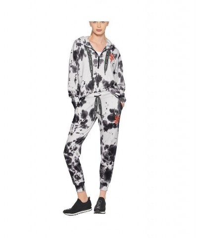 Women's White Black San Francisco Giants Melody Tie-Dye Jogger Pants White, Black $44.10 Pants