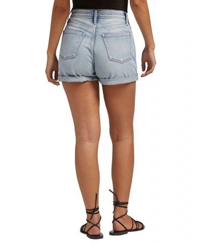 Women's Mom High Rise Shorts Indigo $34.04 Shorts