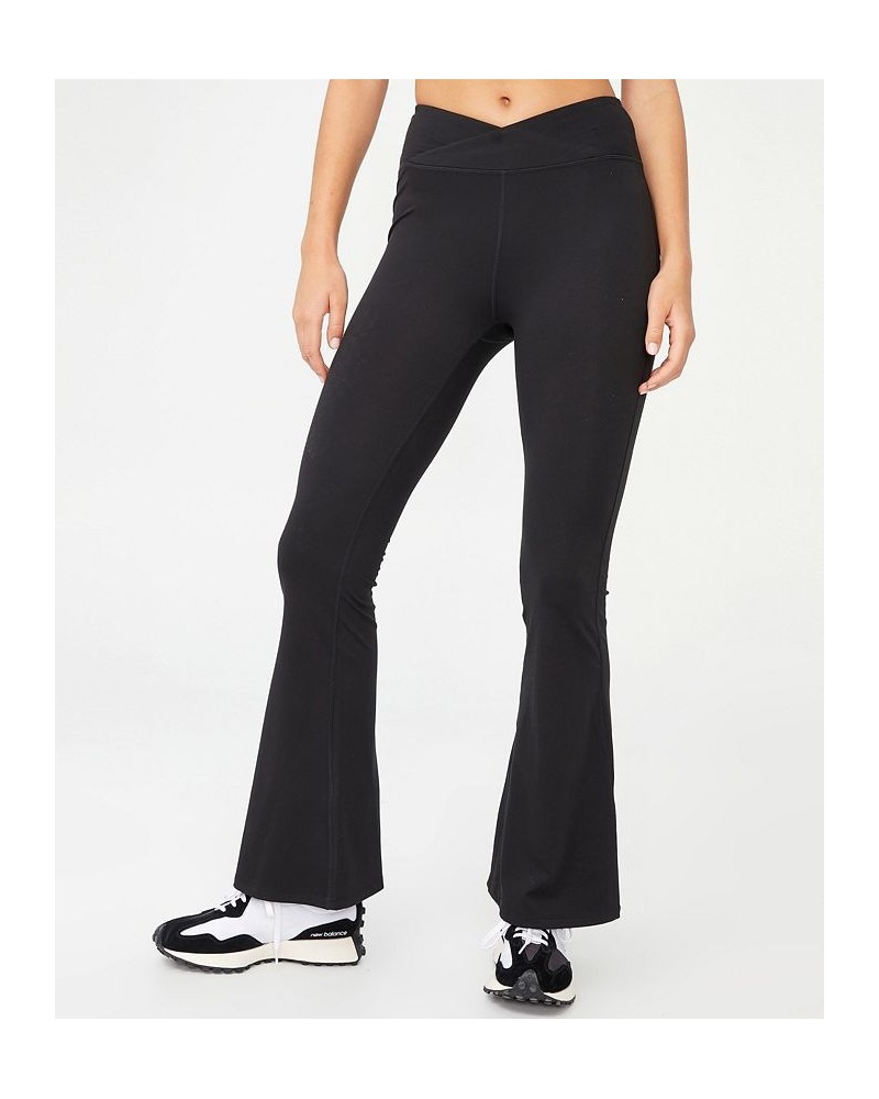 Women's Ultra Soft Full Length Flare Pant Black $25.49 Pants