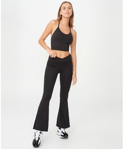 Women's Ultra Soft Full Length Flare Pant Black $25.49 Pants