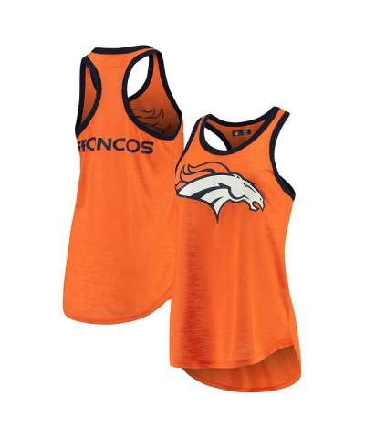 Women's Orange Denver Broncos Tater Tank Top Orange $20.79 Tops