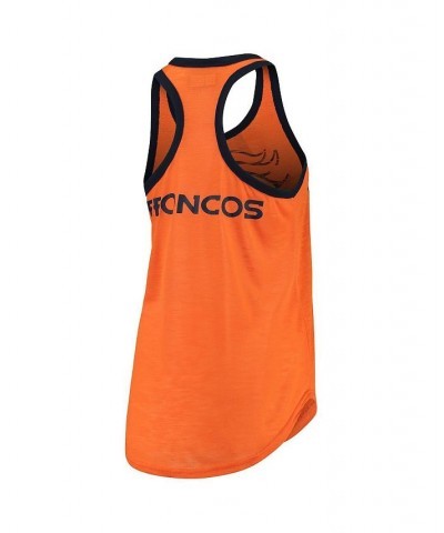 Women's Orange Denver Broncos Tater Tank Top Orange $20.79 Tops