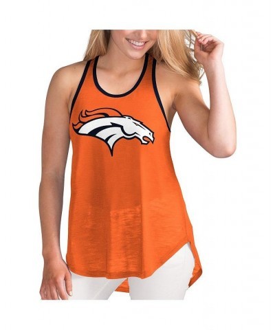 Women's Orange Denver Broncos Tater Tank Top Orange $20.79 Tops