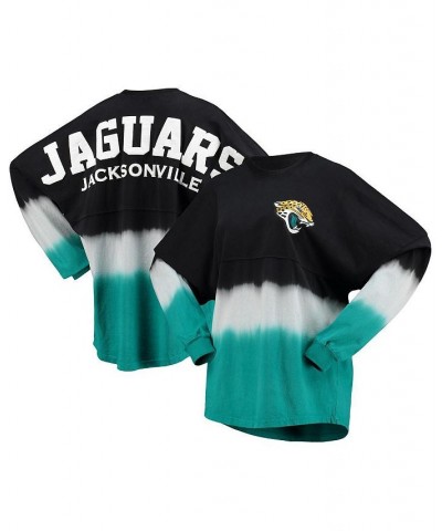 Women's Branded Black White Jacksonville Jaguars Ombre Long Sleeve T-shirt Black, White $32.85 Tops