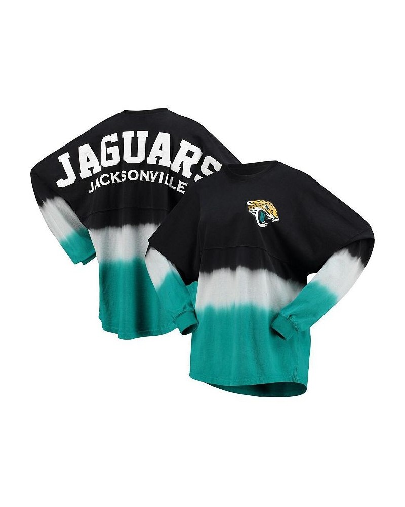 Women's Branded Black White Jacksonville Jaguars Ombre Long Sleeve T-shirt Black, White $32.85 Tops