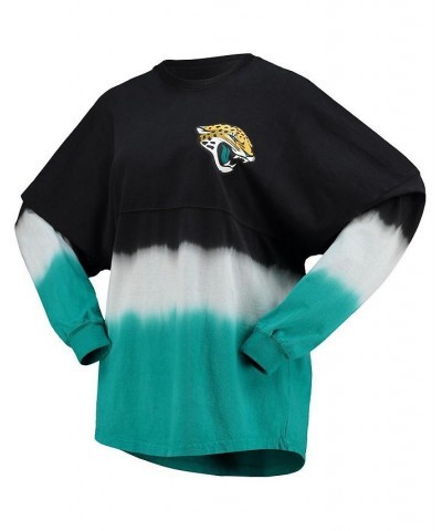 Women's Branded Black White Jacksonville Jaguars Ombre Long Sleeve T-shirt Black, White $32.85 Tops