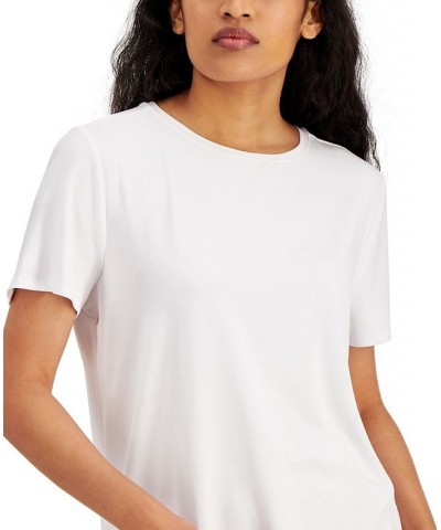 Petite Step-Hem T-Shirt Bright White $12.74 Tops