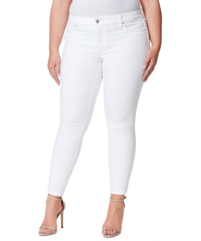 Trendy Plus Size Kiss Me Super Skinny Jeans White $18.00 Jeans